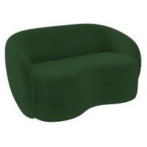 Sofá 3 Lugares Living Orgânico Sala de Estar 180cm Garbin K04 Veludo Verde - Mpozenato Sofá 3 Lugares Living Orgânico Sala de Estar 180cm Garbin K04 Veludo Verde - Mpozenato