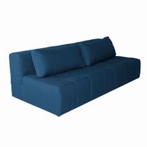 Sofá 3 Lugares Modular Soho Linho Azul Marinho