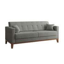 Sofá 3 Lugares Narvik Linho Cinza