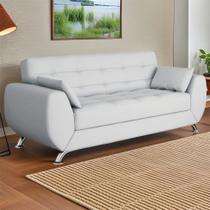 Sofá 3 Lugares Nath Branco