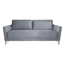 Sofá 3 Lugares Nikos Cinza 220 cm