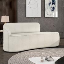 Sofá 3 Lugares Orgânico 180 cm Morgan Bouclê Off White