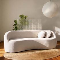 Sofá 3 Lugares Orgânico 200cm Fava CabeCasa MadeiraOriginals Branco Offwhite Sofá 3 Lugares Orgânico 200cm Fava CabeCasa MadeiraOriginals Branco Offwhite