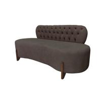 Sofá 3 Lugares Orgânico Curvo Tókio 180cm Bouclé Marrom Sofá 3 Lugares Orgânico Curvo Tókio 180cm Bouclé Marrom