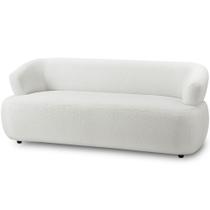 Sofá 3 Lugares Orgânico Para Sala Living 198cm Florea M05 Bouclê Bege Claro - Lyam Decor Sofá 3 Lugares Orgânico Para Sala Living 198cm Florea M05 Bouclê Bege Claro - Lyam Decor