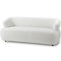Sofá 3 Lugares Orgânico Para Sala Living 198cm Florea M05 Bouclê Creme - Lyam Decor Sofá 3 Lugares Orgânico Para Sala Living 198cm Florea M05 Bouclê Creme - Lyam Decor