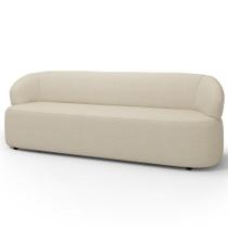 Sofá 3 Lugares Orgânico Sala de Estar Living 205cm Carmen F04 Linho Creme - Lyam Decor Sofá 3 Lugares Orgânico Sala de Estar Living 205cm Carmen F04 Linho Creme - Lyam Decor