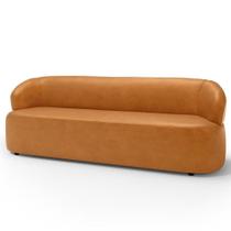 Sofá 3 Lugares Orgânico Sala De Estar Living 205cm Carmen F04 material sintético Whisky - Lyam Decor Sofá 3 Lugares Orgânico Sala De Estar Living 205cm Carmen F04 material sintético Whisky - Lyam Decor