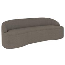 Sofá 3 Lugares para Sala de Estar Living 180cm Theo D06 Bouclê Castor - Mpozenato Sofá 3 Lugares para Sala de Estar Living 180cm Theo D06 Bouclê Castor - Mpozenato