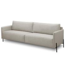 Sofá 3 Lugares Para Sala de Estar Living 204cm Industrial Italy F04 Linho Cru - Lyam Decor Sofá 3 Lugares Para Sala de Estar Living 204cm Industrial Italy F04 Linho Cru - Lyam Decor