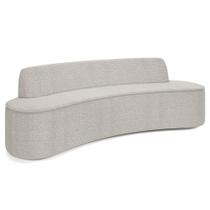 Sofá 3 Lugares Para Sala De Estar Living 210cm Koane D06 Bouclê Creme - Mpozenato