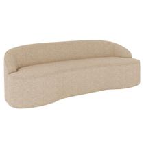 Sofá 3 Lugares para Sala de Estar Living 210cm Theo D06 Linho Marfim - Mpozenato Sofá 3 Lugares para Sala de Estar Living 210cm Theo D06 Linho Marfim - Mpozenato