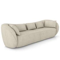 Sofá 3 Lugares Para Sala Living Orgânico 212cm Eça P08 Linho Itacaré Off White Lyam Decor Sofá 3 Lugares Para Sala Living Orgânico 212cm Eça P08 Linho Itacaré Off White Lyam Decor