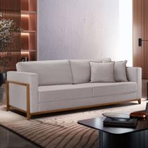 Sofá 3 Lugares Paris Linho 1,94M Cinza Sofá 3 Lugares Paris Linho 1,94M Cinza