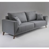 Sofa 3 Lugares Pes Em Imbuia Manchester Sofa 3 Lugares Pes Em Imbuia Manchester