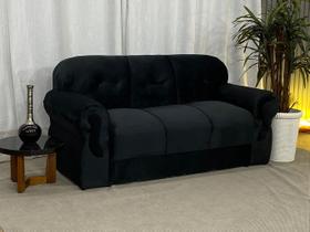 Sofá 3 Lugares Preto 504 Viena Sofá 3 Lugares Preto 504 Viena