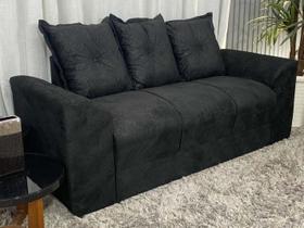 Sofá 3 Lugares Preto 601 Porto Sofá 3 Lugares Preto 601 Porto