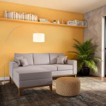 Sofá 3 Lugares Puebla Com Chaise Esquerdo Linho Cru Sofá 3 Lugares Puebla Com Chaise Esquerdo Linho Cru