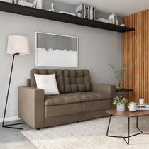 Sofá 3 Lugares Retrátil Berlim Suede Bege