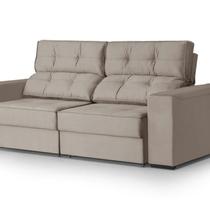 Sofá 3 Lugares Retrátil e Reclinável 218cm para Sala de Estar Eros