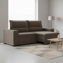 Sofá 3 Lugares Retrátil e Reclinável 220cm Belize Sofá 3 Lugares Retrátil e Reclinável 220cm Belize