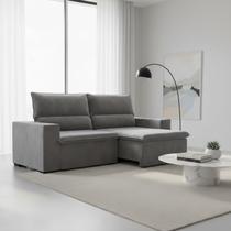 Sofá 3 Lugares Retrátil e Reclinável 220cm Belize Sofá 3 Lugares Retrátil e Reclinável 220cm Belize