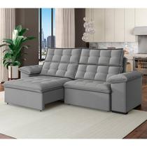 Sofá 3 Lugares Retrátil e Reclinável 230cm Denver