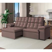 Sofá 3 Lugares Retrátil e Reclinável 230cm Denver