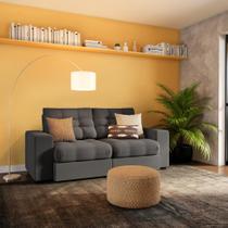 Sofá 3 Lugares Retrátil e Reclinável Annecy Suede Castanho Sofá 3 Lugares Retrátil e Reclinável Annecy Suede Castanho