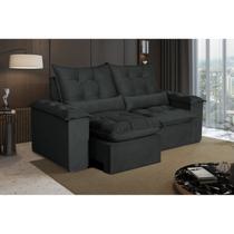 Sofá 3 Lugares Retrátil e Reclinável Atlantis Veludo Sofá 3 Lugares Retrátil e Reclinável Atlantis Veludo
