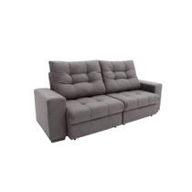 Sofá 3 Lugares Retrátil e Reclinável Biarritz Suede Castanho Sofá 3 Lugares Retrátil e Reclinável Biarritz Suede Castanho