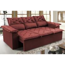 Sofá 3 Lugares Retrátil e Reclinável Cama inBox Compact 2,00m Velusoft Vermelho Sofá 3 Lugares Retrátil e Reclinável Cama inBox Compact 2,00m Velusoft Vermelho