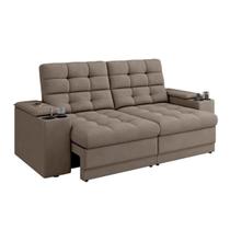 Sofá 3 Lugares Retrátil e Reclinável com Entrada USB e Porta Copo California 205cm Sofá 3 Lugares Retrátil e Reclinável com Entrada USB e Porta Copo California 205cm