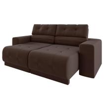 Sofá 3 Lugares Retrátil e Reclinável em Veludo Dallas 198cm