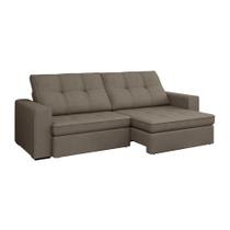 Sofá 3 Lugares Retrátil e Reclinável Flexforma Versalhes Cinza Urbano 230 cm