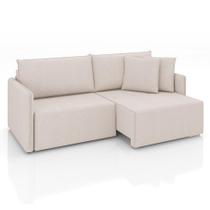 Sofá 3 Lugares Retrátil e Reclinável Malta Linho Cru 220 cm