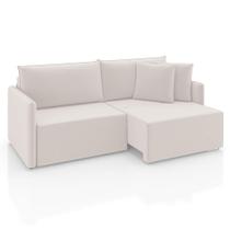 Sofá 3 Lugares Retrátil e Reclinável Malta Veludo Creme 200 cm Sofá 3 Lugares Retrátil e Reclinável Malta Veludo Creme 200 cm