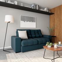 Sofá 3 Lugares Retrátil e Reclinável Rochelle Suede Azul Turquesa Sofá 3 Lugares Retrátil e Reclinável Rochelle Suede Azul Turquesa