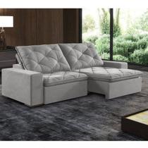 Sofá 3 Lugares Retrátil E Reclinável Trento