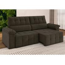 Sofá 3 Lugares Retrátil Reclinável 220cm Slim Veludo Santorini Besthouse Sofá 3 Lugares Retrátil Reclinável 220cm Slim Veludo Santorini Besthouse