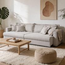 Sofá 3 Lugares Retrátil Reclinável Para Sala de Estar 190cm Missouri K01 Veludo Bege - Lyam Decor Sofá 3 Lugares Retrátil Reclinável Para Sala de Estar 190cm Missouri K01 Veludo Bege - Lyam Decor