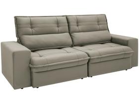 Sofá 3 Lugares Retrátil Reclinável Suede Palatino Linoforte Sofá 3 Lugares Retrátil Reclinável Suede Palatino Linoforte