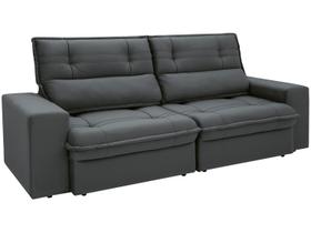 Sofá 3 Lugares Retrátil Reclinável Suede Palatino Linoforte Sofá 3 Lugares Retrátil Reclinável Suede Palatino Linoforte