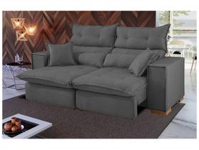 Sofá 3 Lugares Retrátil Reclinável Suede Parma JW Estofados