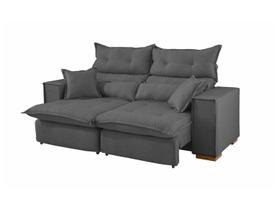 Sofá 3 Lugares Retrátil Reclinável Suede Parma JW Estofados