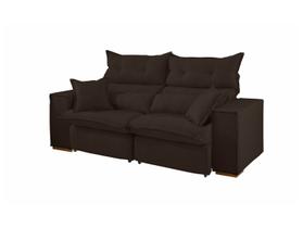 Sofá 3 Lugares Retrátil Reclinável Suede Parma JW Estofados