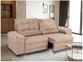 Sofá 3 Lugares Retrátil Reclinável Suede Phormatta Colômbia SMP