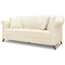 Sofa 3 Lugares Retro Polo 200cm Com Almofada Linho Natural Ezz Natural Sofa 3 Lugares Retro Polo 200cm Com Almofada Linho Natural Ezz Natural
