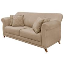 Sofa 3 Lugares Retro Polo 200cm Com Almofada Suede 1101 Ezz 1101 Sofa 3 Lugares Retro Polo 200cm Com Almofada Suede 1101 Ezz 1101