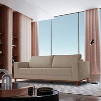 Sofá 3 Lugares Roma Bouclê 2,00M Bege Sofá 3 Lugares Roma Bouclê 2,00M Bege